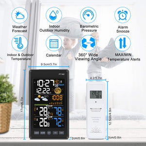 Kalawen Stazione Meteo Meteorologica Digitale Wireless Automatica Termometro... - Ilgrandebazar
