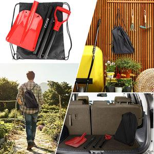 COFIT 120cm Pala da Neve, Extra Lunghezza Retrattile Rosso e Nero (66-120cm) - Ilgrandebazar
