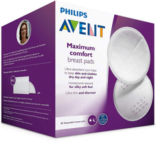 Carica l&#39;immagine nel visualizzatore di Gallery, Philips Avent SCF254/61 Coppette Assorbilatte Ultra Comfort, 60 pezzi 60 Unità Monouso