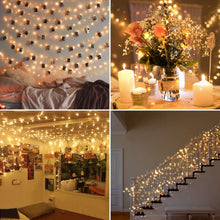 Carica l'immagine nel visualizzatore di Gallery, Catene Luminose 12m, OMERIL Luci Stringa 120 LEDs Illuminazione Giardino con Interruttori, Impermeabile Catena di Luci per Interni e Esterni, Casa, Feste, Matrimonio, DIY, Natale (Bianco Caldo)