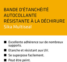 Carica l'immagine nel visualizzatore di Gallery, Sika 3731 Multiseal nastro di tenuta a freddo, autoadesiva, 75 mm x 10 m, colore: grigio