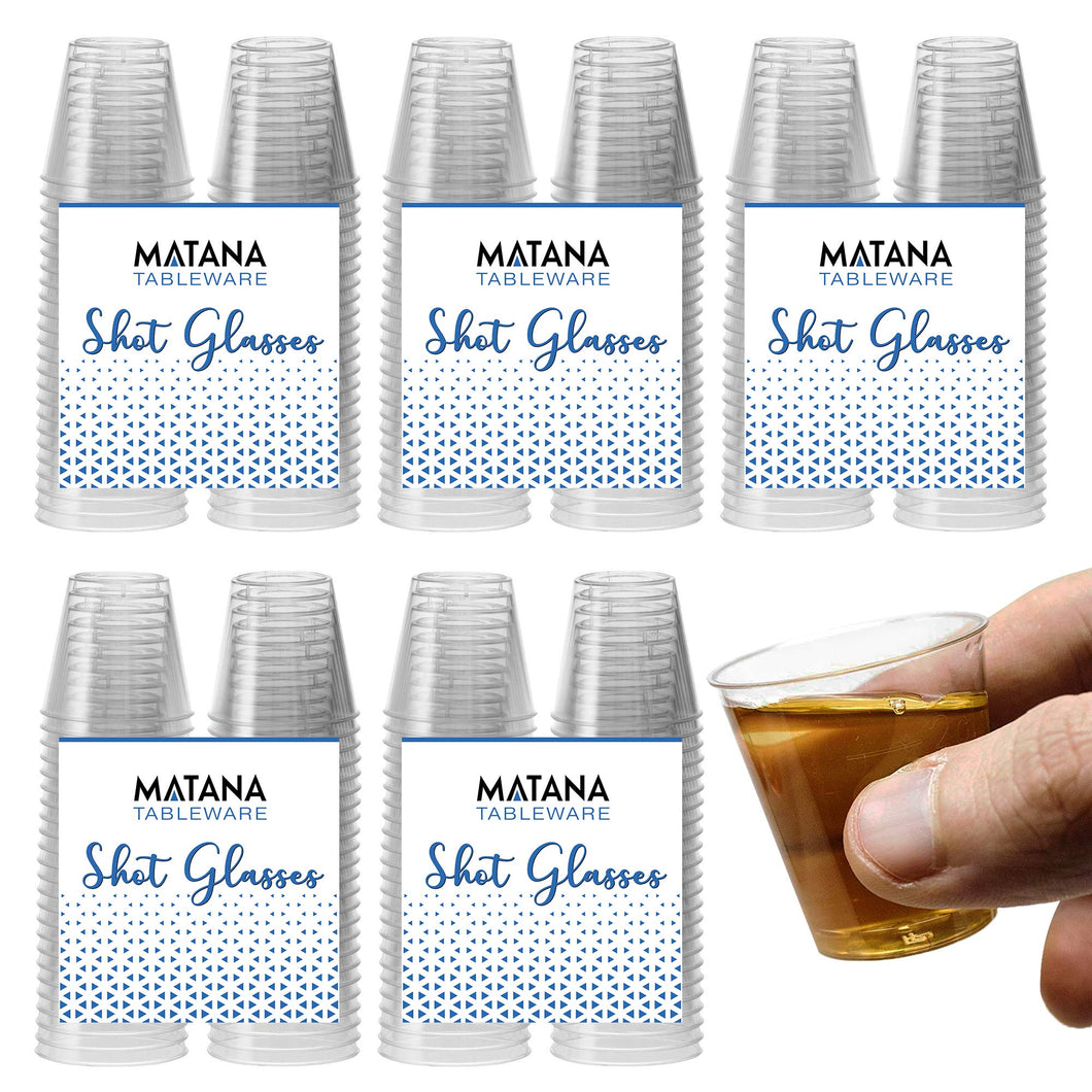 300 Bicchieri per Shot in Plastica Rigida, Trasparente (30 ml) - Trasparente. - Ilgrandebazar