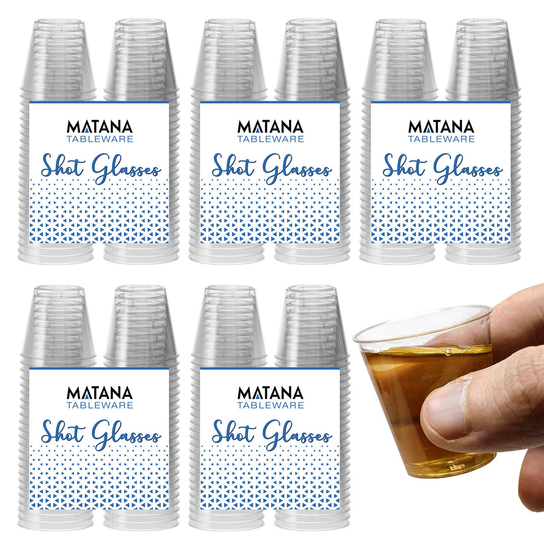 300 Bicchieri per Shot in Plastica Rigida, Trasparente (30 ml) - Trasparente. - Ilgrandebazar