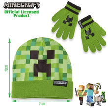 Carica l&#39;immagine nel visualizzatore di Gallery, Minecraft Set Invernale Bambino Cappello Guanti Caldo e Comodo, Beanie e... - Ilgrandebazar