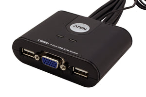 Aten CS22U KVM Switch 2-> 1 USB Black - Ilgrandebazar