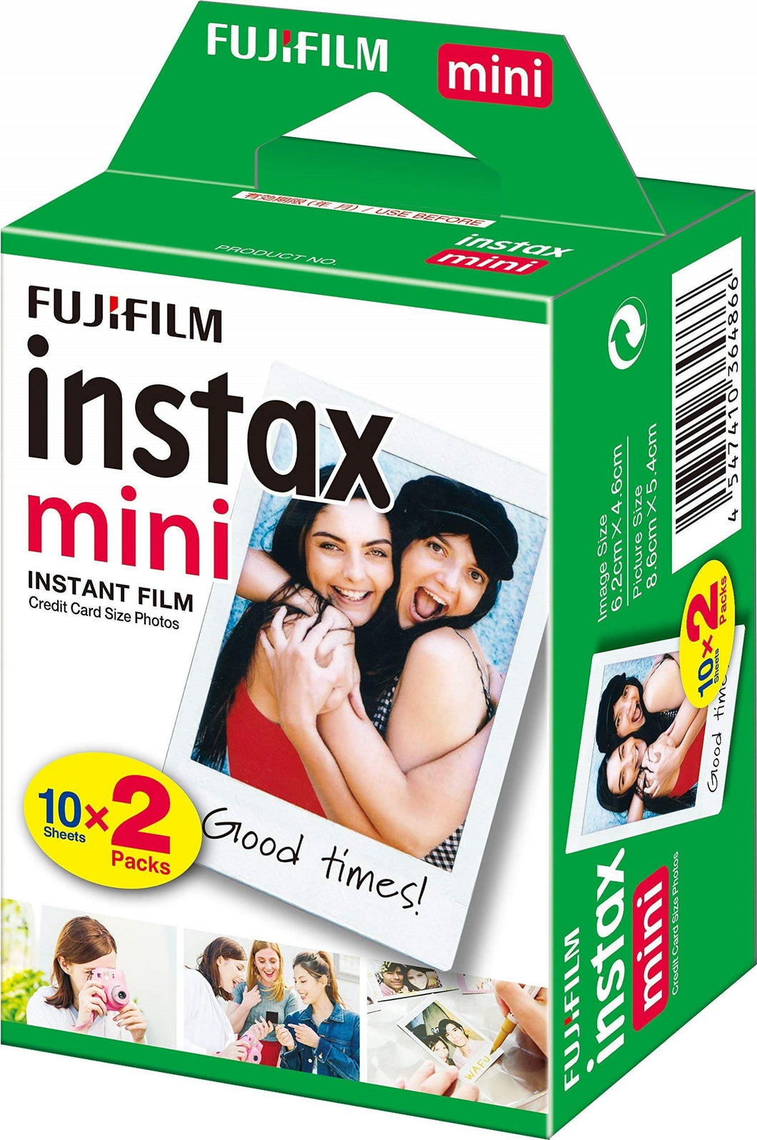 Fujifilm Instax Mini Film, Pellicola istantanea per Confezione da 20, Bianco - Ilgrandebazar