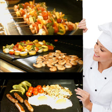 Carica l'immagine nel visualizzatore di Gallery, EXTSUD BBQ Griglia Tappetini 40x33cm Set 5 Pz Stuoie Barbecue Antiaderente Riutilizzabili Senza-PFOA Resistente al Calore per Griglia a Carbone Gas Weber Forno Elettrico Adatto per Carne Pesce Verdure