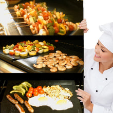Carica l&#39;immagine nel visualizzatore di Gallery, EXTSUD BBQ Griglia Tappetini 40x33cm Set 5 Pz Stuoie Barbecue Antiaderente Riutilizzabili Senza-PFOA Resistente al Calore per Griglia a Carbone Gas Weber Forno Elettrico Adatto per Carne Pesce Verdure
