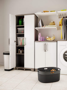 Keter Tidy Armadio Alto, Grigio Scuro/Grigio Scuro-Grigio Chiaro - Ilgrandebazar