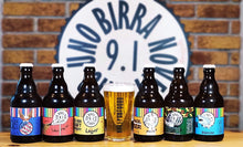 Carica l&#39;immagine nel visualizzatore di Gallery, BOX DEGUSTAZIONE GIRO DEL MONDO IN 12 BIRRE- BOX da 12 bottiglie di birra artigianale Italiana da 33 cl FORMATO da 6 differenti stili di birra, 1/2 bottiglie per ogni stile.