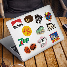 Carica l'immagine nel visualizzatore di Gallery, Confezione di adesivi per laptop 100 pezzi, adesivi alla moda Adesivi unici e cool Bottiglia d'acqua Notebook Chitarra Skateboard Adesivi per bambini da viaggio