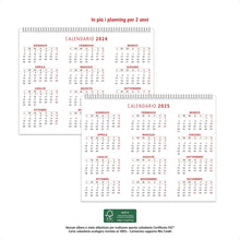 Carica l&#39;immagine nel visualizzatore di Gallery, Calendario da Tavolo 2024 con Feste Settimane Lune e Santi con Numeri Grandi - Calendario 2024 da scrivania - Calendario ECOLOGICO 100% Certificato FSC® - 1 PZ