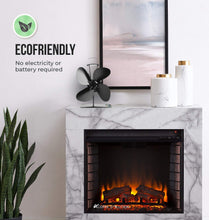 Carica l&#39;immagine nel visualizzatore di Gallery, AcornSolution - Ventola per stufa alimentata a calore, a 4 Blade - Ilgrandebazar