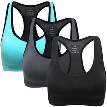 Carica l&#39;immagine nel visualizzatore di Gallery, ANGOOL Donna Reggiseno Sportivo Senza Cuciture Banda Elastica Reggente Yoga... - Ilgrandebazar