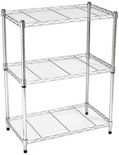 Carica l'immagine nel visualizzatore di Gallery, AmazonBasics - Scaffalatura a 3 ripiani, Cromato 3 Cromo - Ilgrandebazar