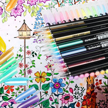 Carica l'immagine nel visualizzatore di Gallery, Set di 48 penne gel colorate - glitter, metallico, 48color-1,0mm, Multicolore - Ilgrandebazar