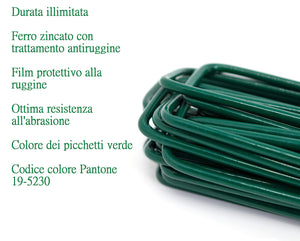 50 Picchetti Telo Pacciamatura Novità 2019 Zincati Con Trattamento XL, verde - Ilgrandebazar