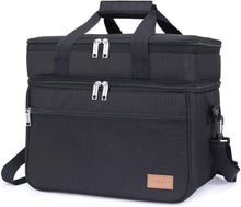 Carica l&#39;immagine nel visualizzatore di Gallery, Lifewit Borsa Termica Porta Pranzo Frigo Isoterma per 23 L, Nero - Ilgrandebazar