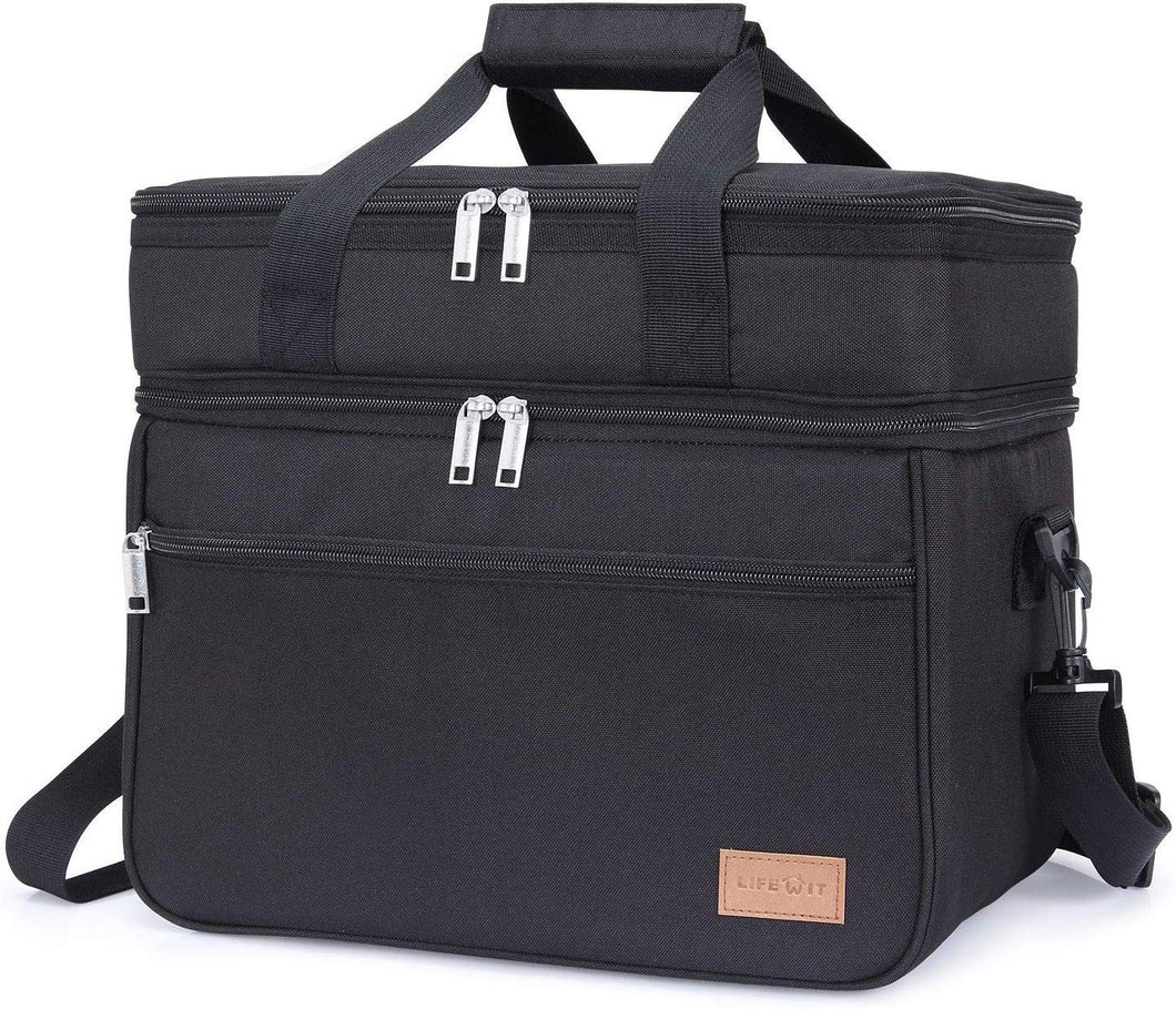 Lifewit Borsa Termica Porta Pranzo Frigo Isoterma per 23 L, Nero - Ilgrandebazar