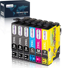 Carica l&#39;immagine nel visualizzatore di Gallery, Uniwork OfficeWorld Sostituzione per Epson 29 29XL Cartucce d&#39;inchiostro Compatibile con Epson XP-342 XP-245 XP-442 XP-345 XP-247 XP-445 XP-235 XP-432 XP-332 XP-335 XP-255 (3 Nero,1 Ciano,1 Magenta,1 Giallo)