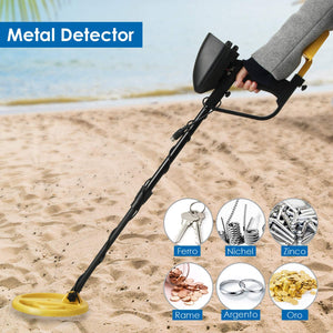 INTEY Metal Detector - Rilevamento Dual Mode, Bobina di Ricerca Giallo - Ilgrandebazar