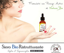 Carica l&#39;immagine nel visualizzatore di Gallery, Siero Ciglia e Sopracciglia BIOLOGICO, Olio di Ricino per Ciglia e Sopracciglia Arricchito con Olio di Argan, Olio Jojoba e Vitamina E. 30 ml di Siero per Ciglia e Sopracciglia Perfette. MADE IN ITALY
