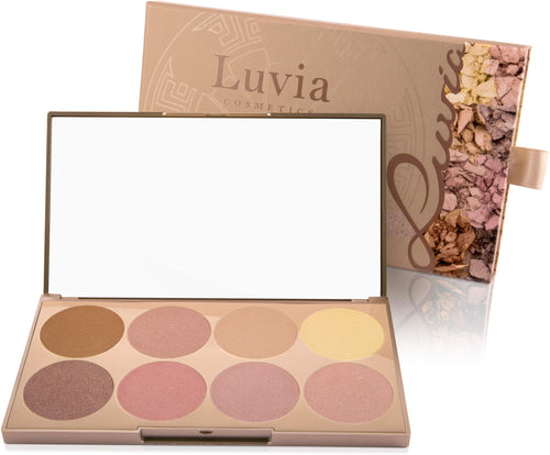 Luvia - Illuminante Viso e Corpo - Prime Glow Highlighter Makeup Palette - 8... - Ilgrandebazar