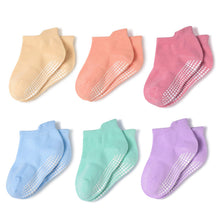 Carica l'immagine nel visualizzatore di Gallery, momcozy Calzini Antiscivolo Bambino Calzini Neonato Calze Gommate Bambino Calze Antiscivolo Bimba Set Di Calzini Calzini Colorati Calzini Riscaldanti per 0-36 Mesi Neonata, 4/6/12 Paia