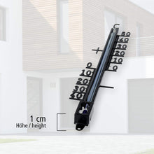 Carica l&#39;immagine nel visualizzatore di Gallery, Lantelme - Termometro in metallo, 18 cm, per interni ed esterni, Nero