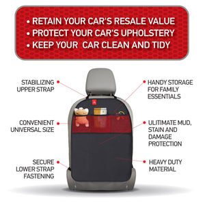 ROYAL RASCALS | Tappetini Paracalci x2 | Protegge la Nero con tasche rosse - Ilgrandebazar
