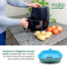 Carica l'immagine nel visualizzatore di Gallery, ECOBIO and GO 3 Teglie in Silicone per Friggitrice ad Aria, Qualità e Resistenza con più spessore, Diametro interno 16 esterno 19 Cm Accessori indispensabili per cucinare in modo sano e gustoso