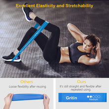 Carica l'immagine nel visualizzatore di Gallery, Gritin Elastici Fitness, [Set di 5] Banda Elastica Fasce Elastiche di Resistenza di Lattice con Istruzioni per l'esercizio in Italiano e Borsa per Il Trasporto per Crossfit, Yoga, Pilates Nero-Rosa-Giallo-Blu-Verde