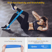 Carica l&#39;immagine nel visualizzatore di Gallery, Gritin Elastici Fitness, [Set di 5] Banda Elastica Fasce Elastiche di Resistenza di Lattice con Istruzioni per l&#39;esercizio in Italiano e Borsa per Il Trasporto per Crossfit, Yoga, Pilates Nero-Rosa-Giallo-Blu-Verde