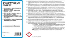 Carica l'immagine nel visualizzatore di Gallery, Allegrini IP 63 Forest Detersivo Pavimenti e Detergente Robot Lavapavimenti Profumato per la Pulizia di Superfici Dure Ceramica Marmo Gres Porcellanato 1000 ml