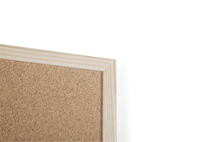 Bi-Office Pannello In Sughero Budget Con Cornice Legno Di 900x600, marrone - Ilgrandebazar