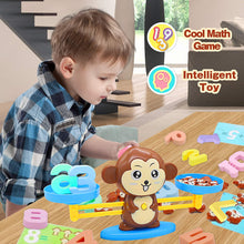 Carica l&#39;immagine nel visualizzatore di Gallery, Joyjam Giocattolo Educativo Bambini Bilancia Equilibrio a Forma di Scimmia Animale Gioco di Apprendimento Studia Matematica Conteggio Giochi per Bambini più di 3 Anni