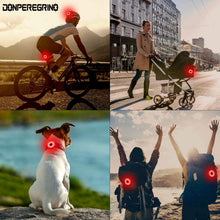 Carica l'immagine nel visualizzatore di Gallery, DONPEREGRINO M2 - LED Luce Bici Fino a 90 Ore di Illuminazione, Fanale Posteriore Bicicletta Ricaricabile USB con 5 modalità Fisse Flash