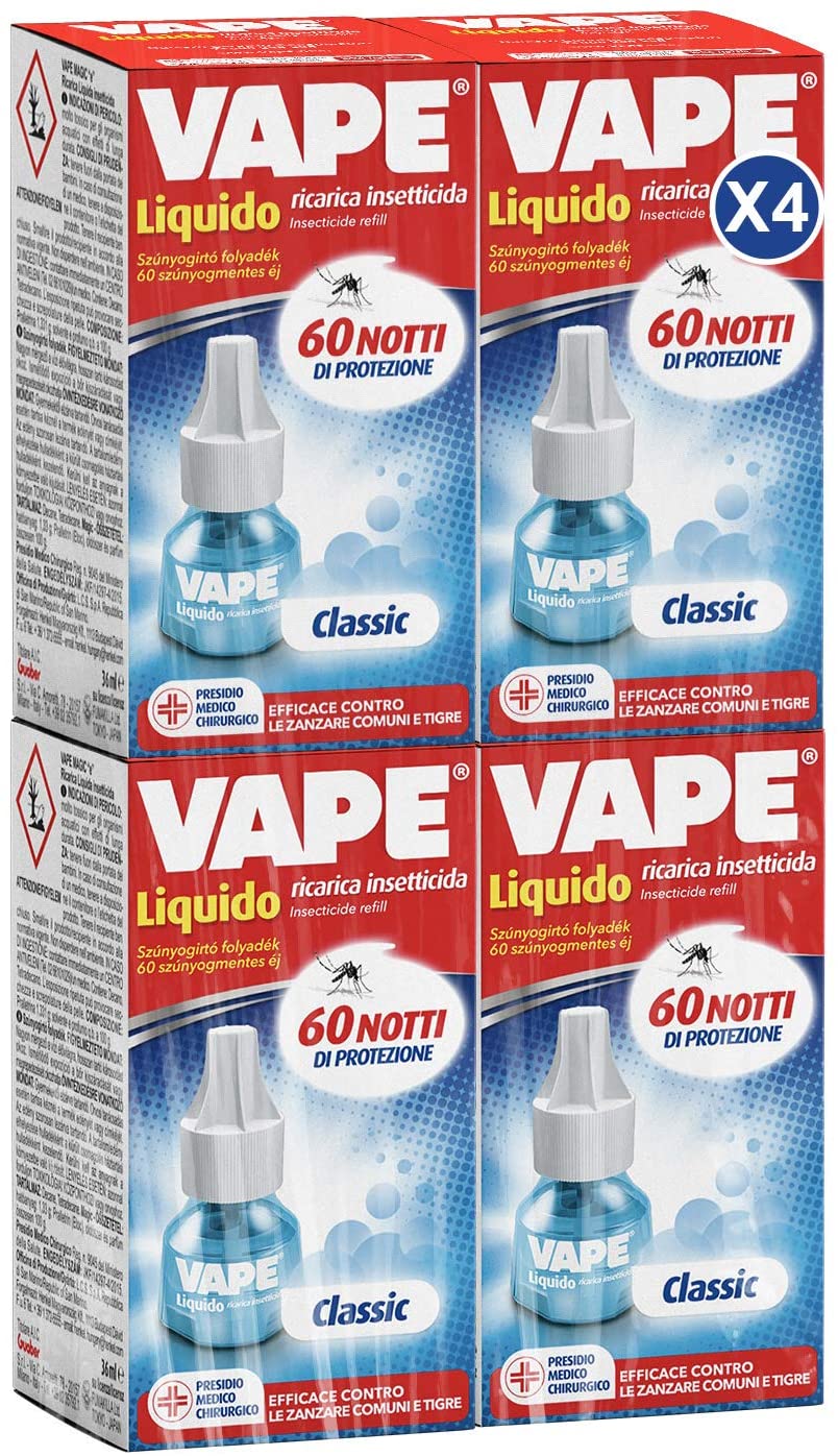 Vape Antizanzare Liquido VAPE antizanzare ricarica liquida 60 Notti per diffusore VAPE, Farmacia Agricola Vape Antizanzare Liquido VAPE antizanzare ricarica liquida 60 Notti per diffusore VAPE, Farmacia Agricola