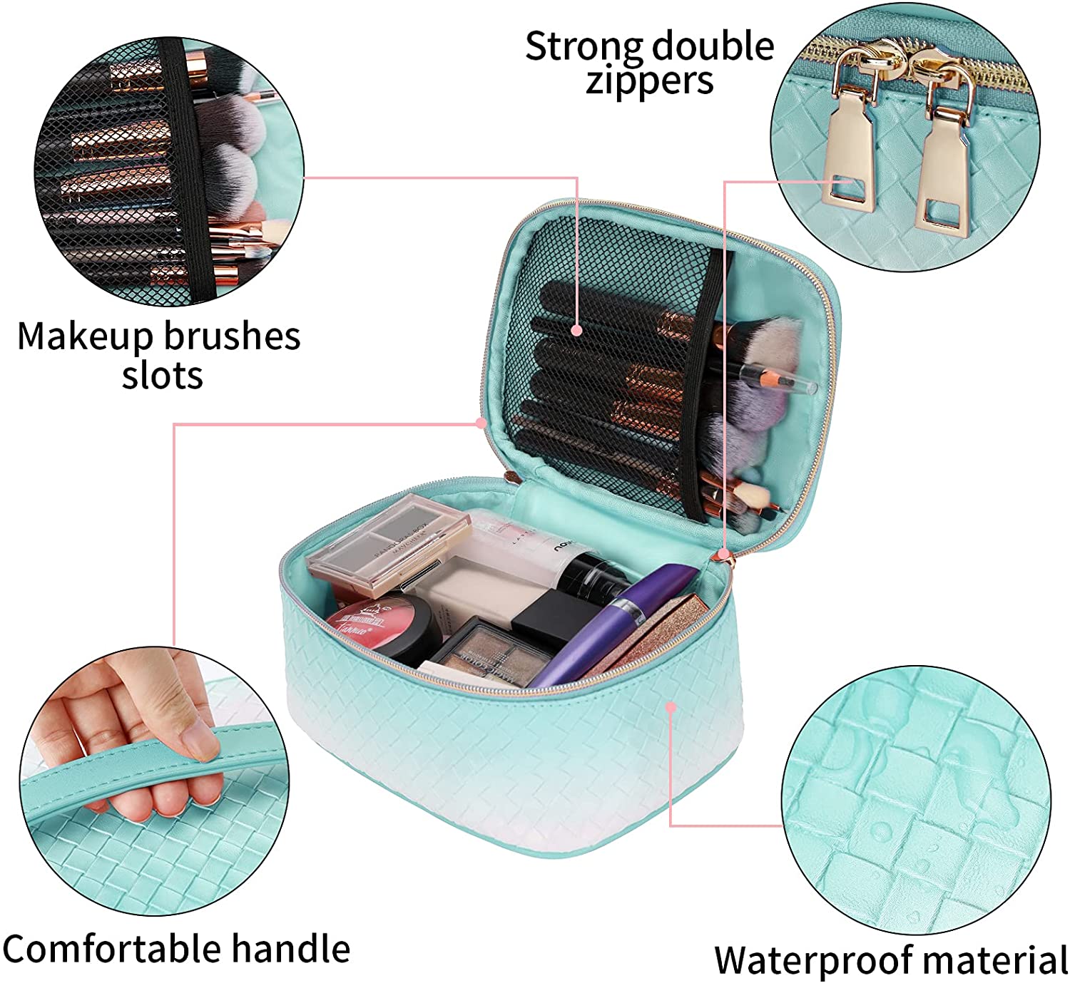 Beauty Case Urbano Grigio – Borsa Organizer Per Trucco E Accessori - 4