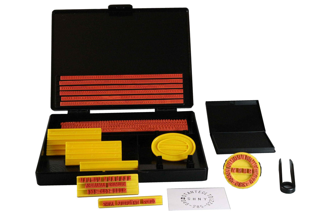 Shiny S-200 - Set di timbri, altezza: 4 mm e 5mm nero - Ilgrandebazar