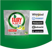 Carica l'immagine nel visualizzatore di Gallery, Fairy Platinum 125 Pastiglie per Lavastoviglie Limone, Detersivo Maxi Formato da 125 Caps, 5 Confezioni da 25 caps