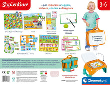 Carica l&#39;immagine nel visualizzatore di Gallery, Clementoni - Sapientino - Tavolino Sempre con Te, Banchetto per Imparare a Scrivere, Leggere e Disegnare per Bambini 3+ Anni, 13346 Single