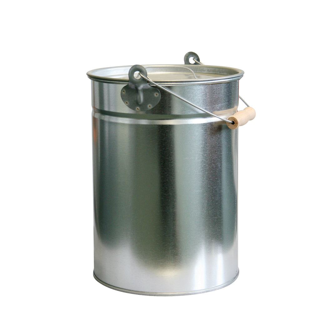Kamino - Flam 333259 Secchio per la Cenere con Manico e 40x28x35 cm, Argento - Ilgrandebazar
