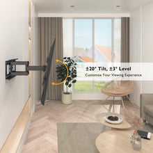 Carica l&#39;immagine nel visualizzatore di Gallery, BONTEC Supporto da Parete per TV da LED LCD 32-85 pollici, Staffa TV con Movimento Inclinabile ed Estendibile, Supporto TV per Muro Staffa Ultra Resistente a 60kg, Max VESA 600x400mm