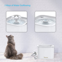 Carica l'immagine nel visualizzatore di Gallery, DADYPET Fontanella per Gatti, Fontana per Gatti, Distributore di Acqua per Gatti, Grande capacità di Ricambio 2L, Automatiche e Silenzioso