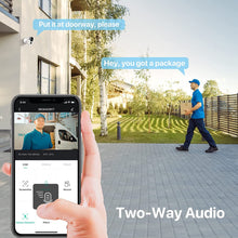 Carica l&#39;immagine nel visualizzatore di Gallery, Lemnoi Telecamera WiFi Esterno Batteria con 10000mAh,Telecamere da Esterno a Batteria 1080p,Rilevamento del Movimento PIR,Visione Notturna,Audio Bidirezionale,Impermeabile IP66