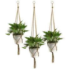 Carica l&#39;immagine nel visualizzatore di Gallery, KissDate - Confezione da 5 portavasi appendere in corda di iuta, a 4... - Ilgrandebazar