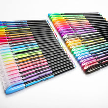 Carica l'immagine nel visualizzatore di Gallery, Set di 48 penne gel colorate - glitter, metallico, 48color-1,0mm, Multicolore - Ilgrandebazar