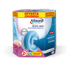 Carica l'immagine nel visualizzatore di Gallery, Ariasana Aero 360° Ricarica TAB Lavanda per dispositivo Aero 360° kit, assorbi umidità in Tab profumata rilassante, elimina i cattivi odori, aromaterapia, 2 TAB da 450g