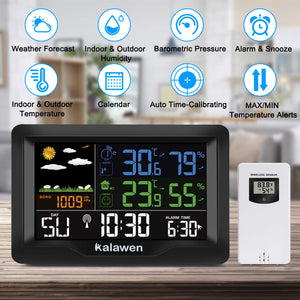 Kalawen Stazione Meteo Meterologica Automatica Digitale Wireless con... - Ilgrandebazar